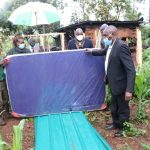 County delivers iron sheets, blankets, and mattresses to a family affected by fire in Subukia