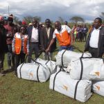 County and World Vision Kenya provide relief to families affected by floods in Oljorai