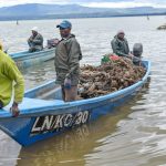 Lake Naivasha Beach Management Units take part in the lake clean-up
