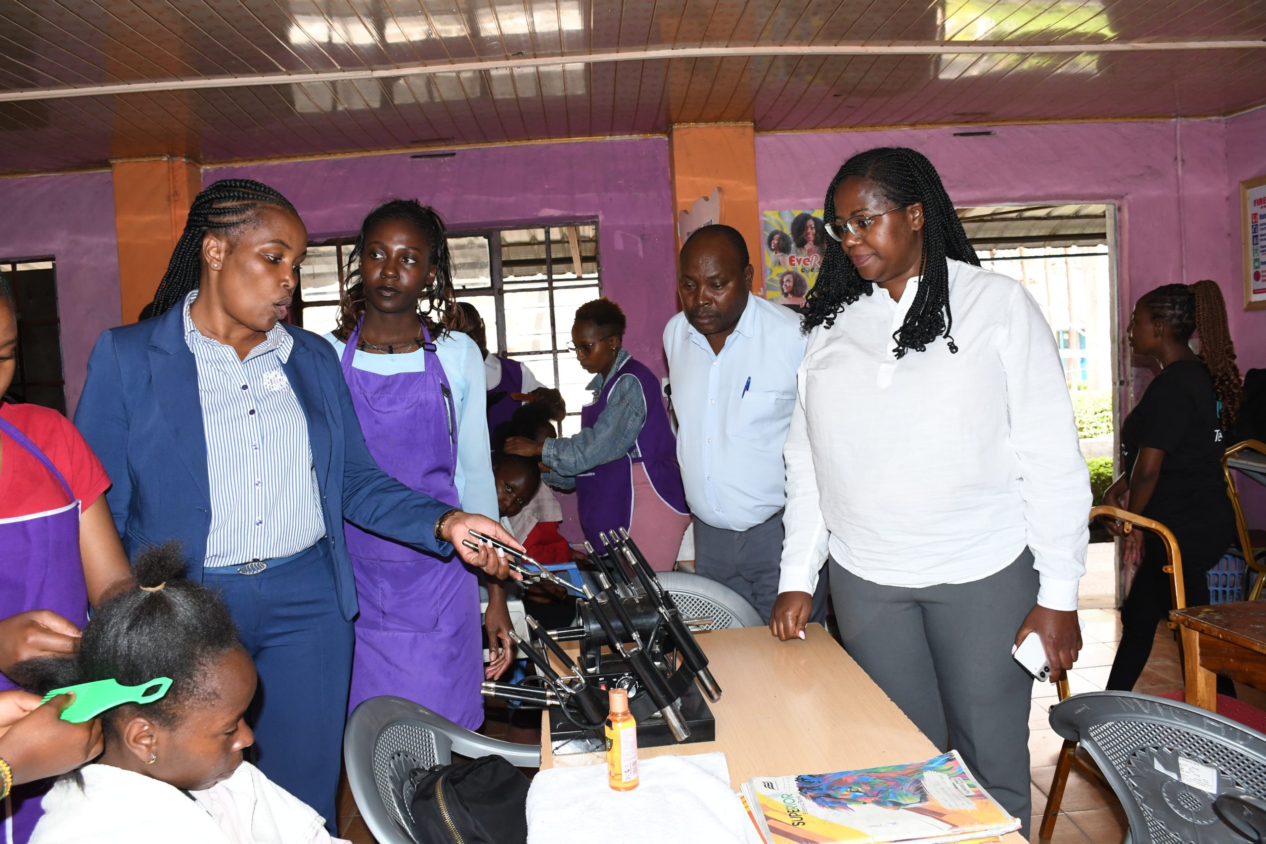 County Officials at Nakuru Vocational Training Center